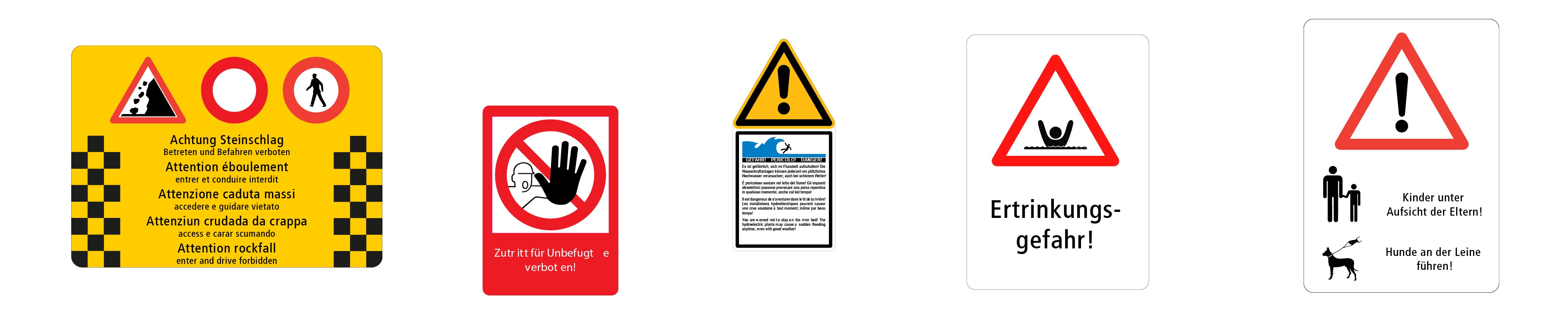 Gefahrensignale Kombi