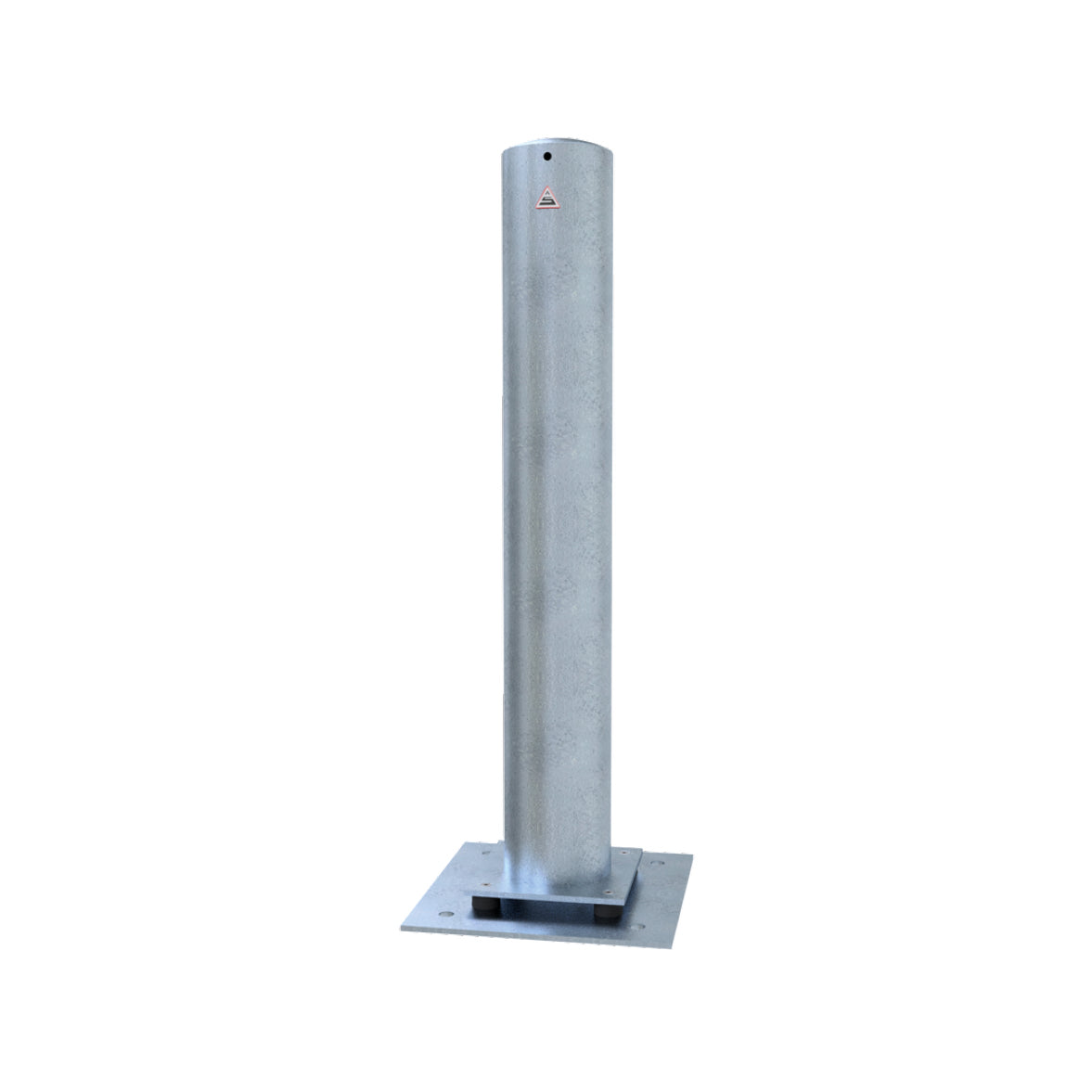 Stahlrohrpoller 152 mm, 1000 mm, verzinkt, zum Aufschrauben, Elastisch