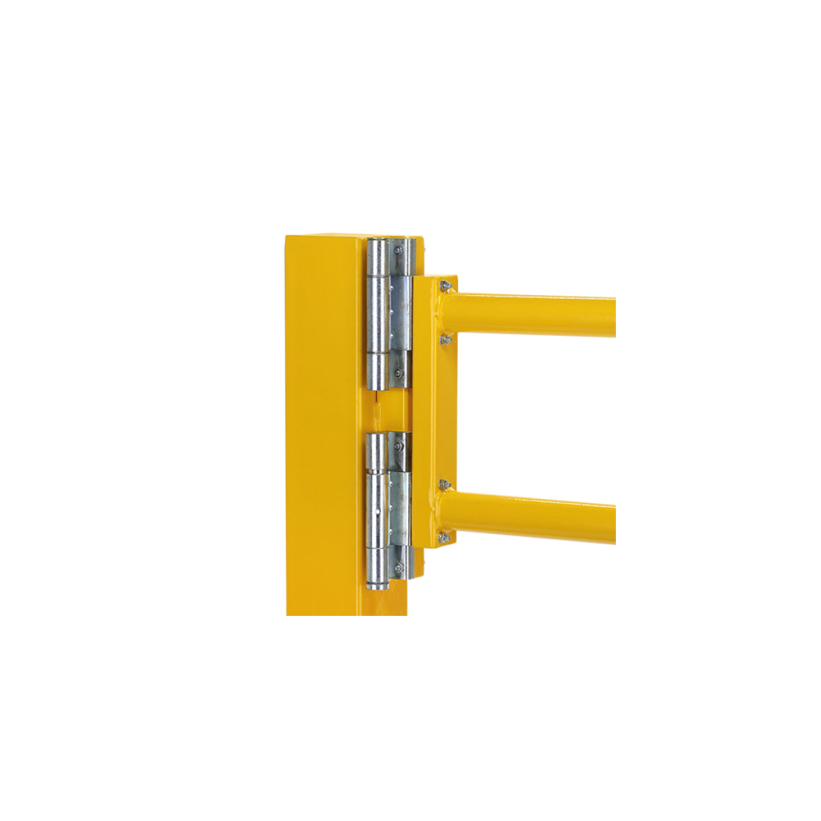 Schutzgeländer 100, Schwingtüre freistehend, mit Endpfosten, B 1070 mm, Durchgangsbreite 850 mm, 33.2 kg