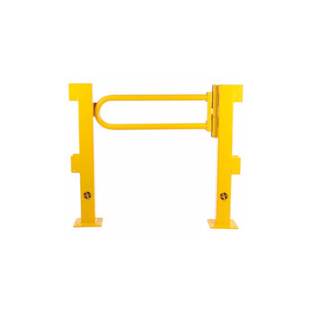 Schutzgeländer 100, Schwingtüre, mit 2 Endpfosten, B 1070 mm, Durchgangsbreite 850 mm, 33.2 kg