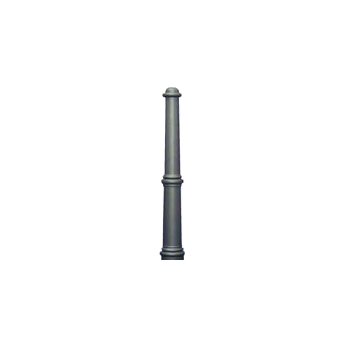 Stilpoller Alu, Antik E, fester Einbau, 90 cm