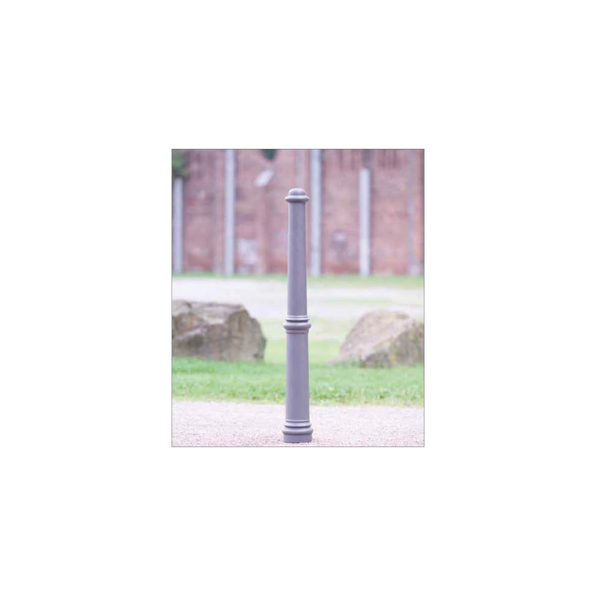 Stilpoller Alu, Antik E, fester Einbau, 90 cm