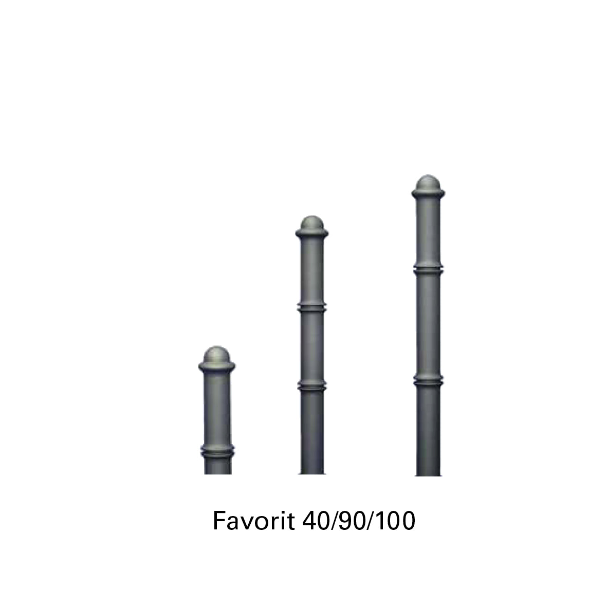 Stilpoller Alu, Favorit 100, herausnehmbar, 100 cm
