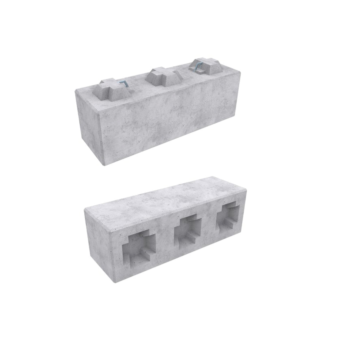 Mobile Absperrung Swissblock, 3K Standard, 150/50/50 cm, 900 kg