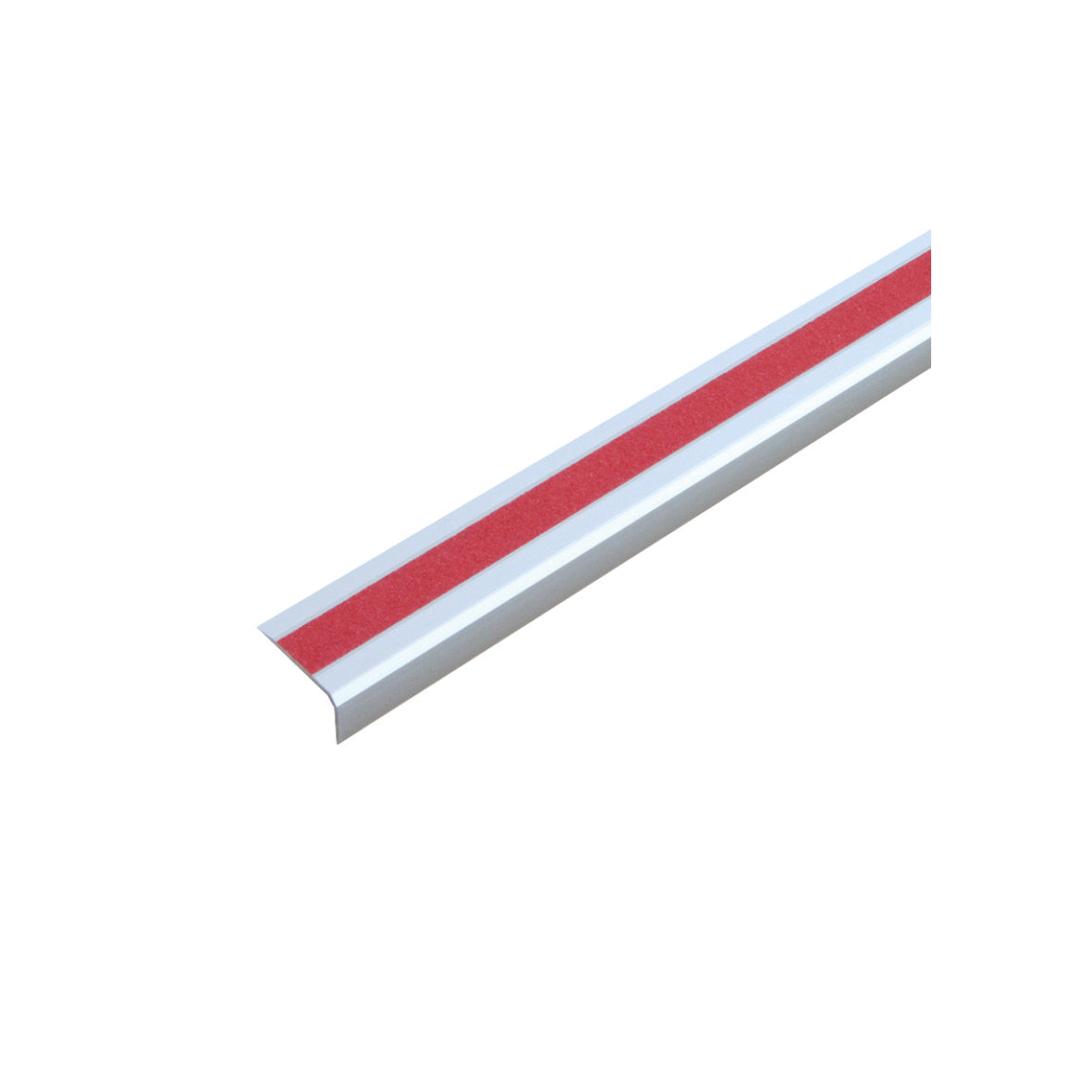 Antirutsch Treppenkantenprofil, Alu, m2, Universal, rot, 53 x 1000 x 31 mm, selbstklebend