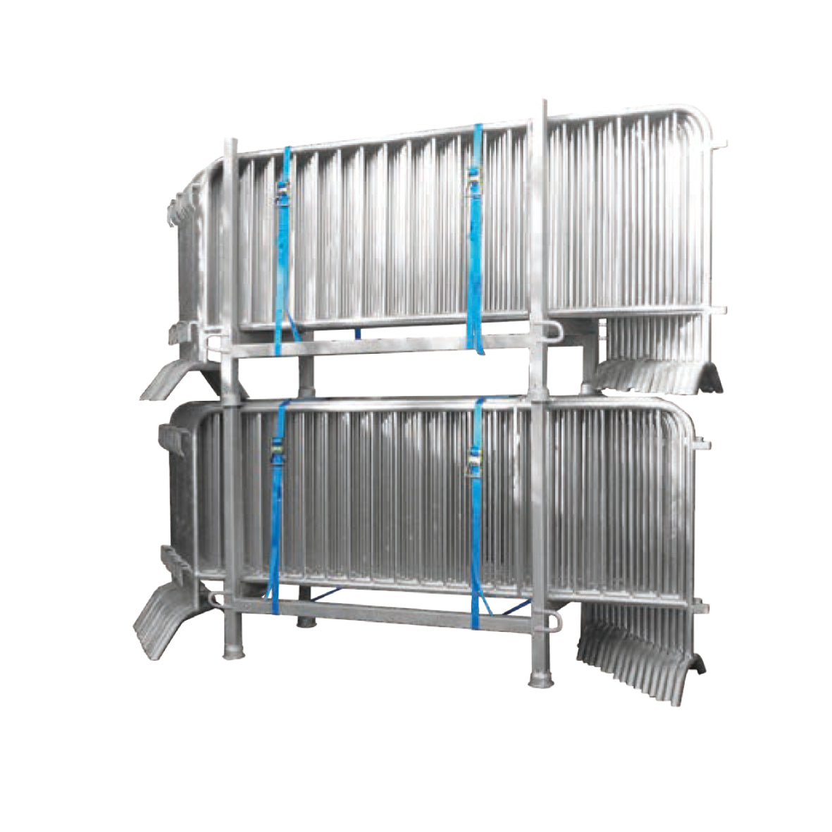 Schutzgitter, Set, Demogitter feuerverzinkt 2000 x 1100 mm, 330 kg, VE 15 Stk., mit 1 Palett und 2 Zurrgurten