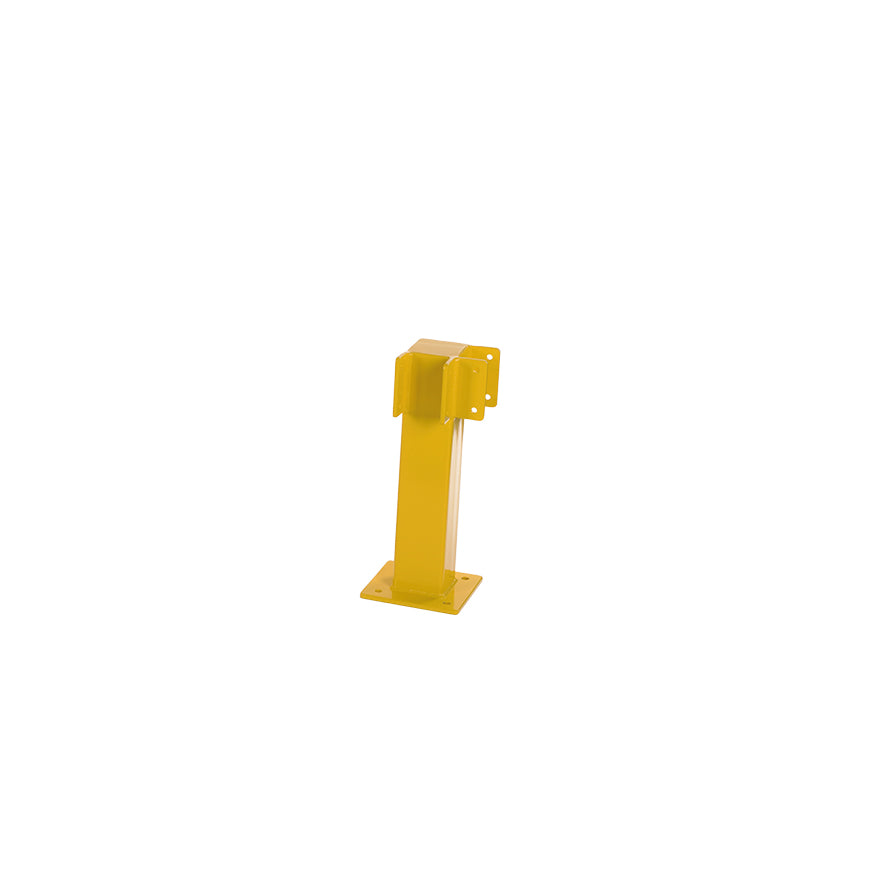 Schutzgeländer 100, Eckpfosten, gelb, H 500 mm, 100/100 mm, 10 kg