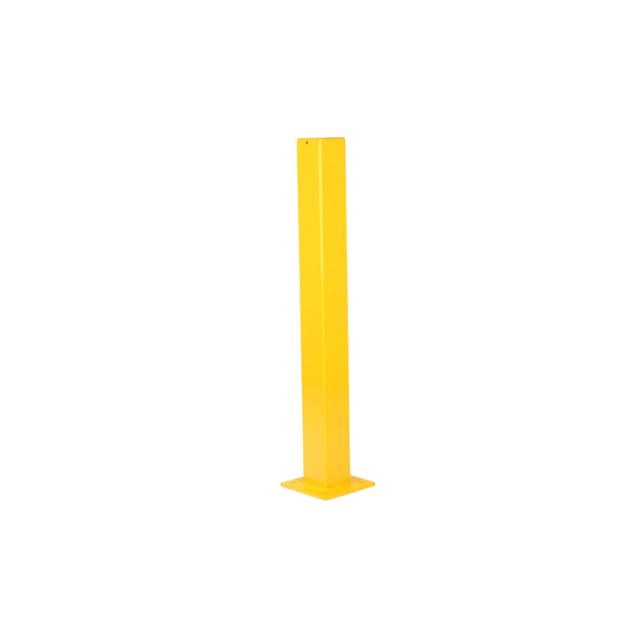 Schutzgeländer 100, Einzelpfosten, gelb, H 1000 mm, 100/100 mm, 12.6 kg