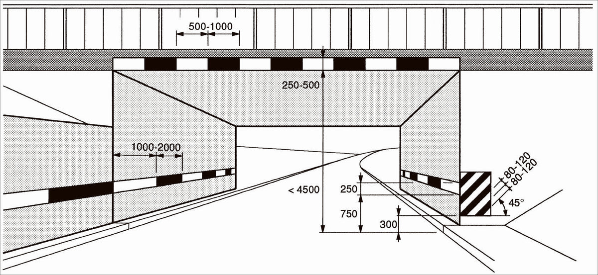 Leiteinrichtung: Einfach Leitpfeil, 70/70 cm, DG3, Alu 2 mm