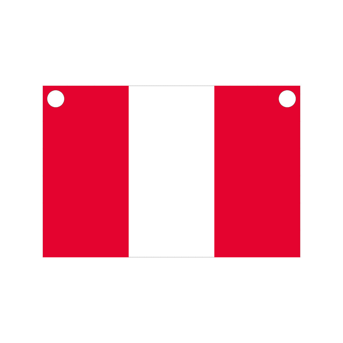 Reflektoren Kette, R2 weiss-rot, 150/100 mm, R2, Alu 2 mm, 2 Löcher mit 2 Kettennotglieder, passend zu 8 mm Kette, doppelseitig