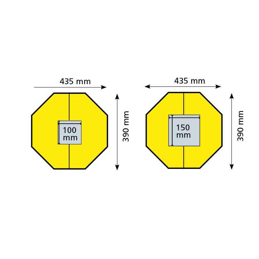 Säulenschutz Polyethylen, für Säulen 100 - 100 mm, Höhe 1000 mm, Gewicht 10 kg