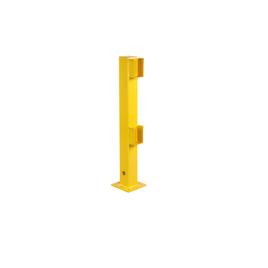 Schutzgeländer 100 Entnahme, Endpfosten, H 1000 mm, 100/100 mm, 13.2 kg