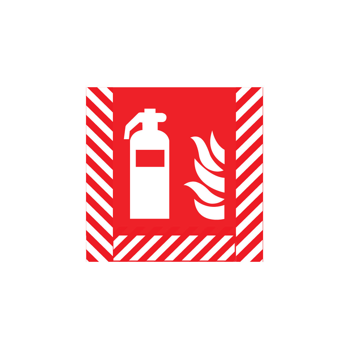 Bodenmarkierung Brandschutz, 6.B-207, 450/450 mm, nachleuchtend PF mit Antirutschlaminat R10