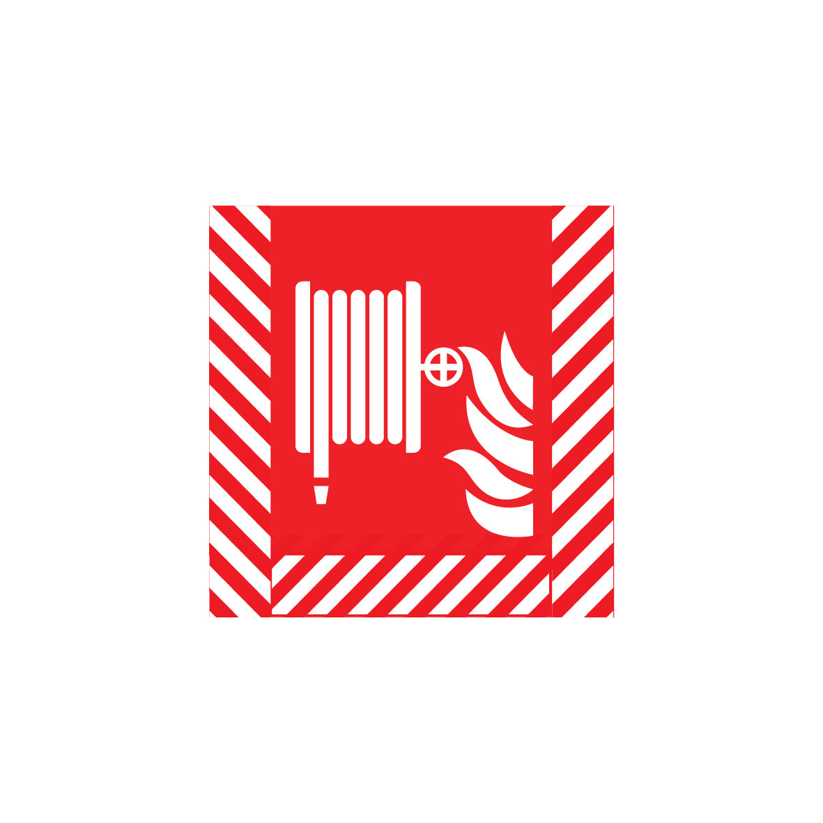 Bodenmarkierung Brandschutz, 6.B-208, 450/450 mm, FO mit Antirutschlaminat R10