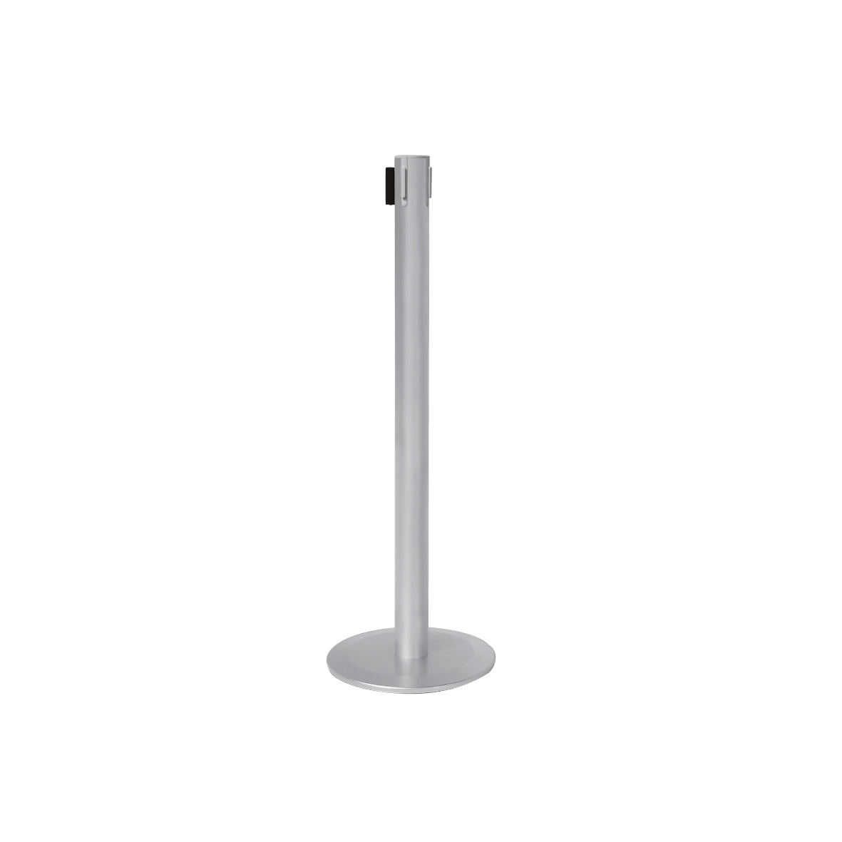 Gurtabsperrpfosten Point, Pfosten Alu elox, Gurt schwarz 2,5 m, 7 kg