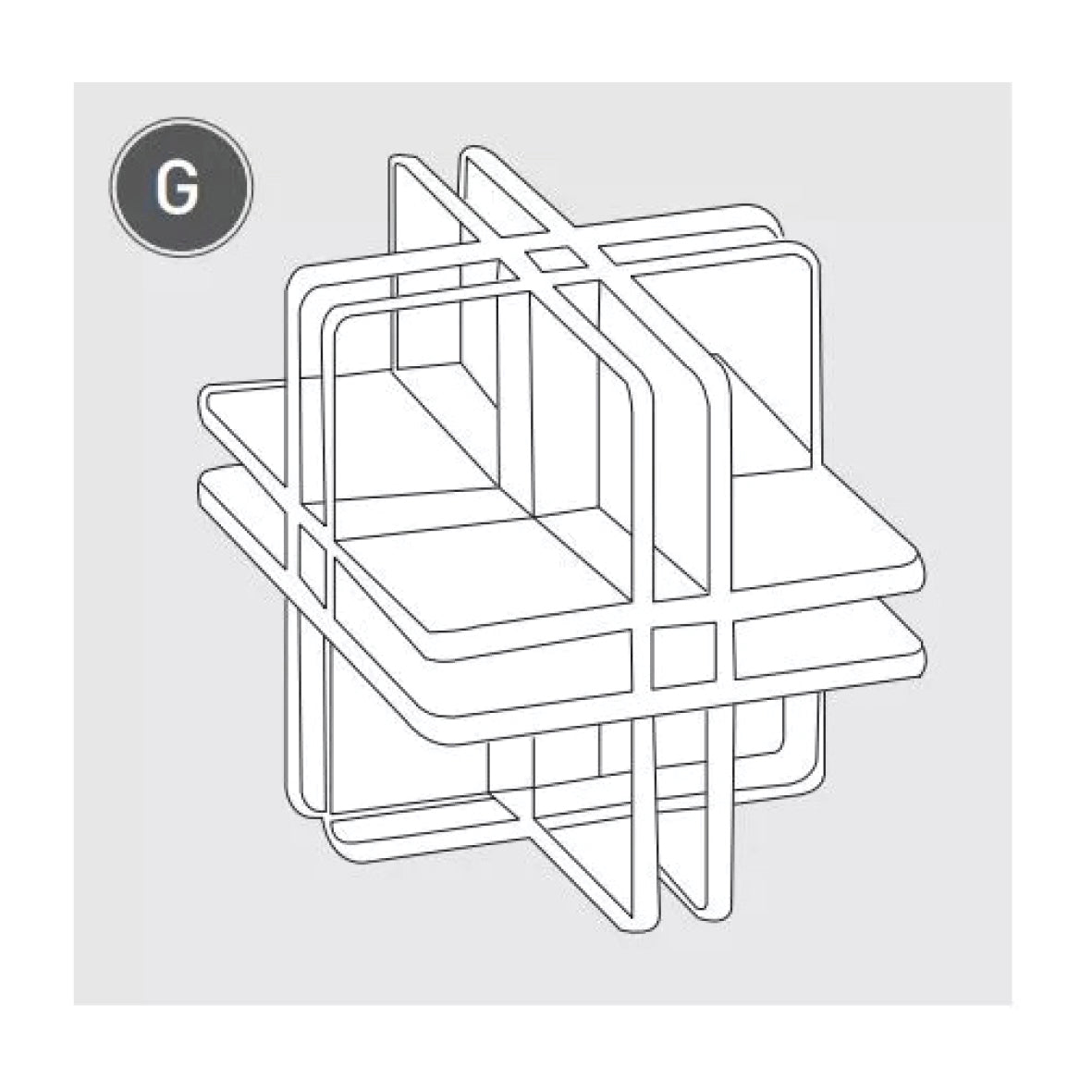 Eckverbinder, fisso connector G, Polycarbonat, VE 10 Stk.