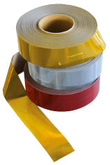 Konturenmarkierung, für LKW's mit Festaufbauten, ECE 104, weiss, Reflektierend, 51 mm/50 m
