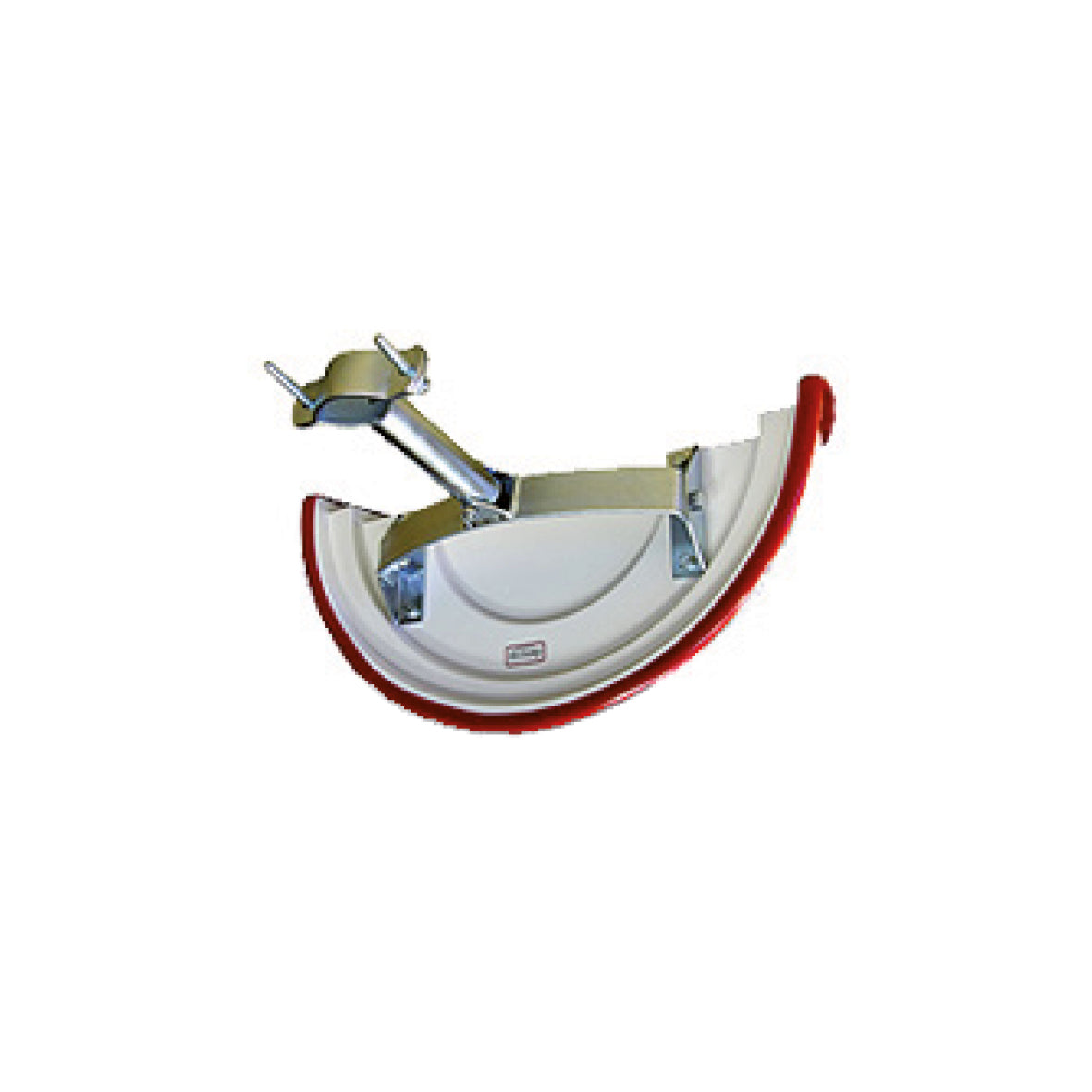 Verkehrsspiegel Explorer, Acryl, ø 80 cm, 180°, roter Rand, für Ausseneinsatz