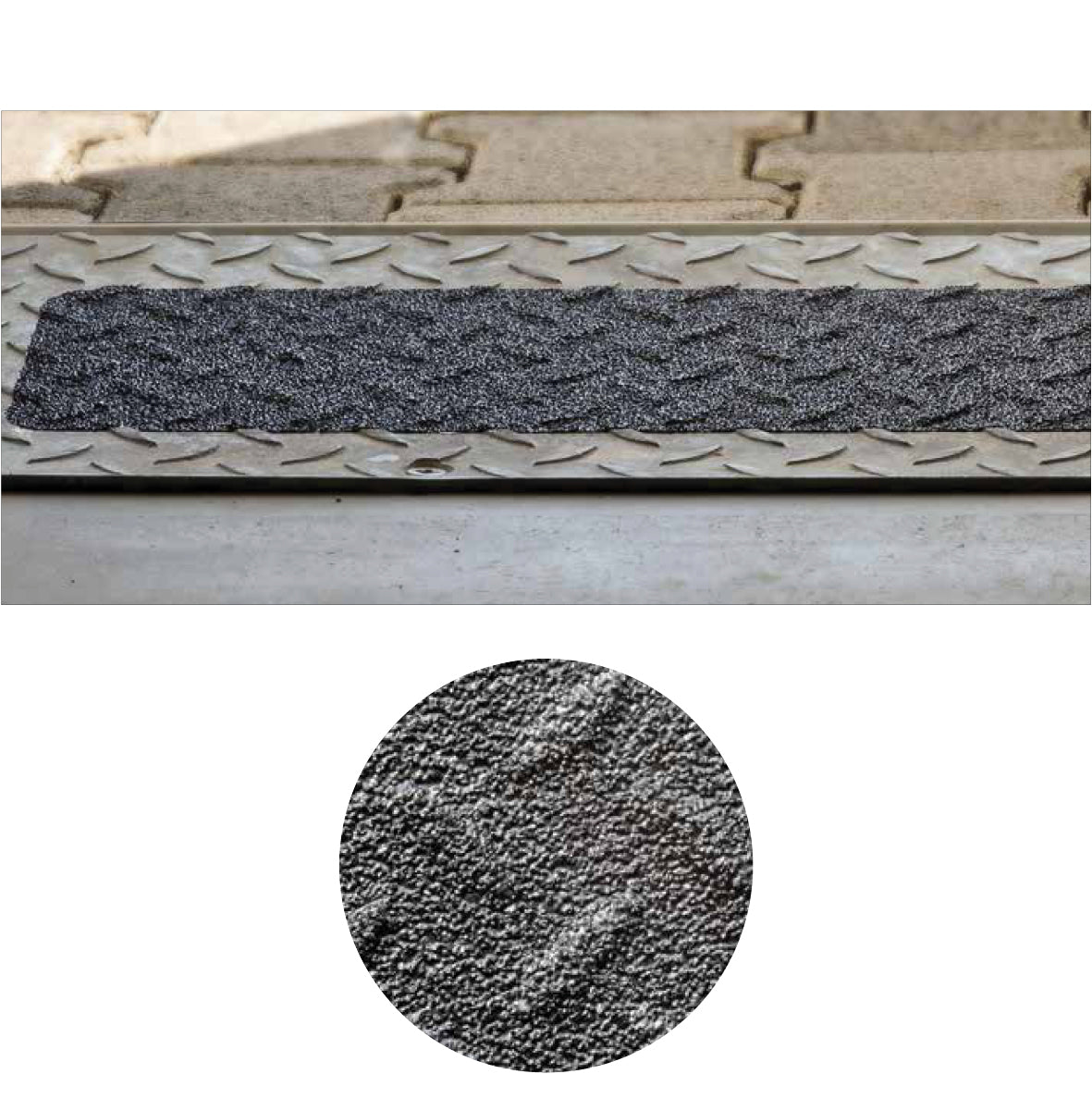 Antirutsch Extra Stark verformbar, schwarz Einzelstreifen 25 x 1000 mm, 10er VE