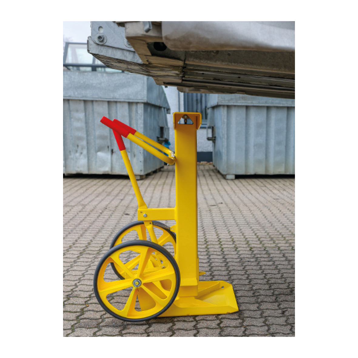 Verladestütze Teleskop, Belastbarkeit bis zu 40 Tonnen, 1025-1344 mm, Vollgummiräder, 86 KG