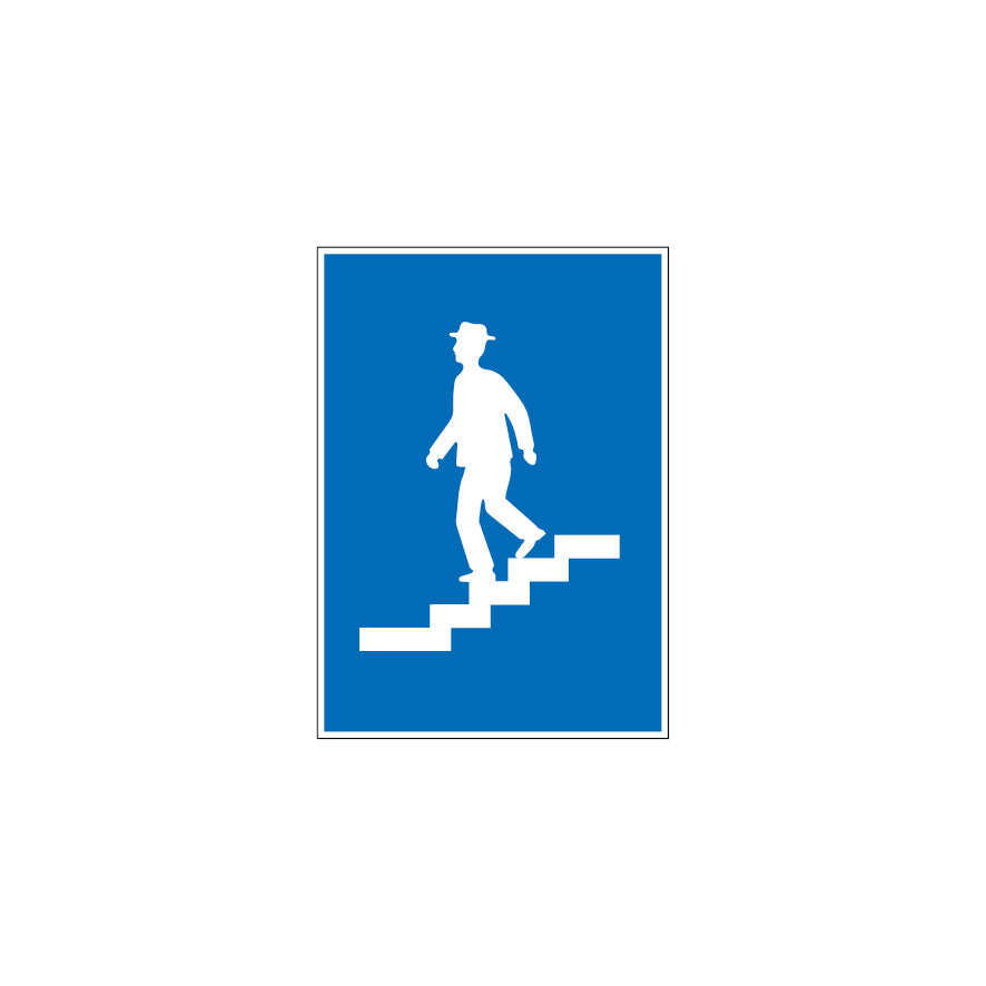 4.12 Fussgängerunterführung links. Hinweissignal