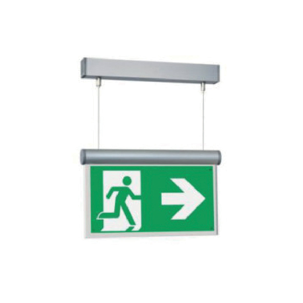 Notleuchte Style, LED, Alu eloxiert, Hängemontage, IP 40/I, 23 m Erkennungsweite