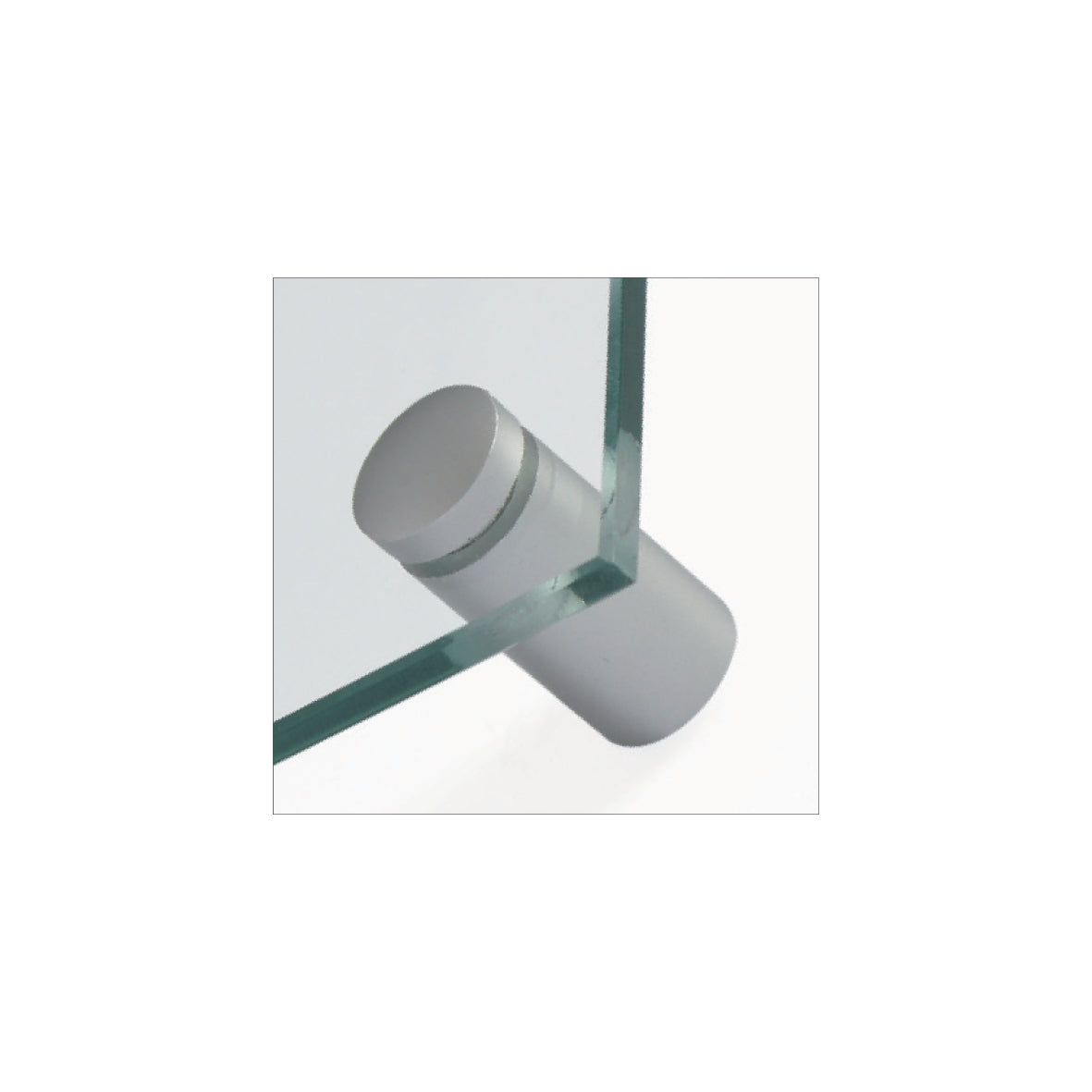 Wandschild Plexiglas Abstandhalter, Fisso Mix Alu, 4er-Set, Alu titan, 20/13 mm, VE 4 Stk.