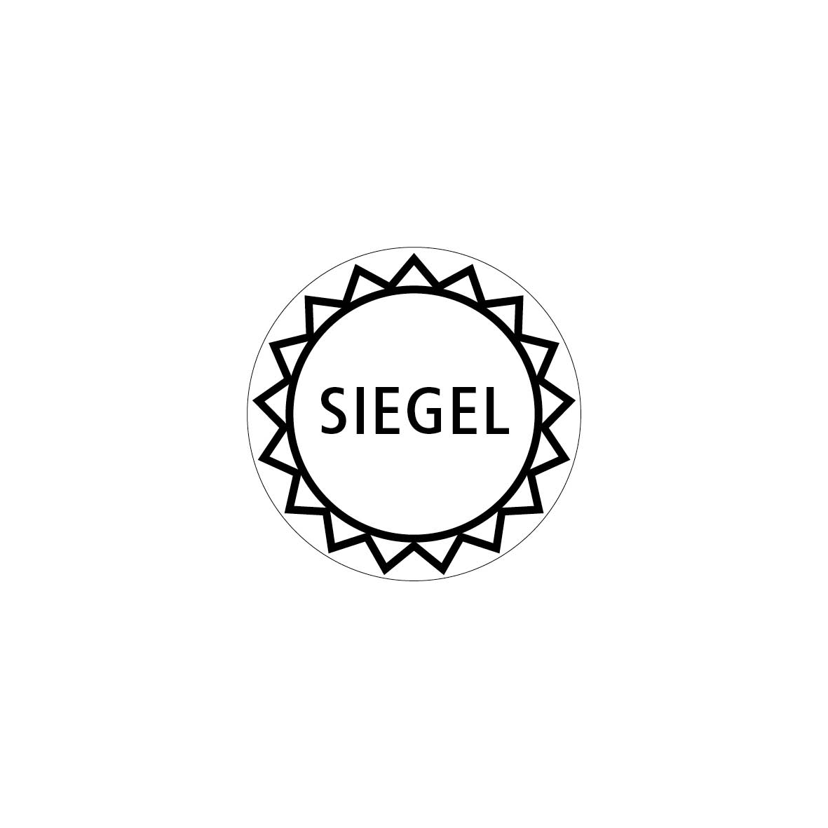 Sicherheitssiegel 4.0110, FO-F, weiss/schwarz, "SIEGEL"