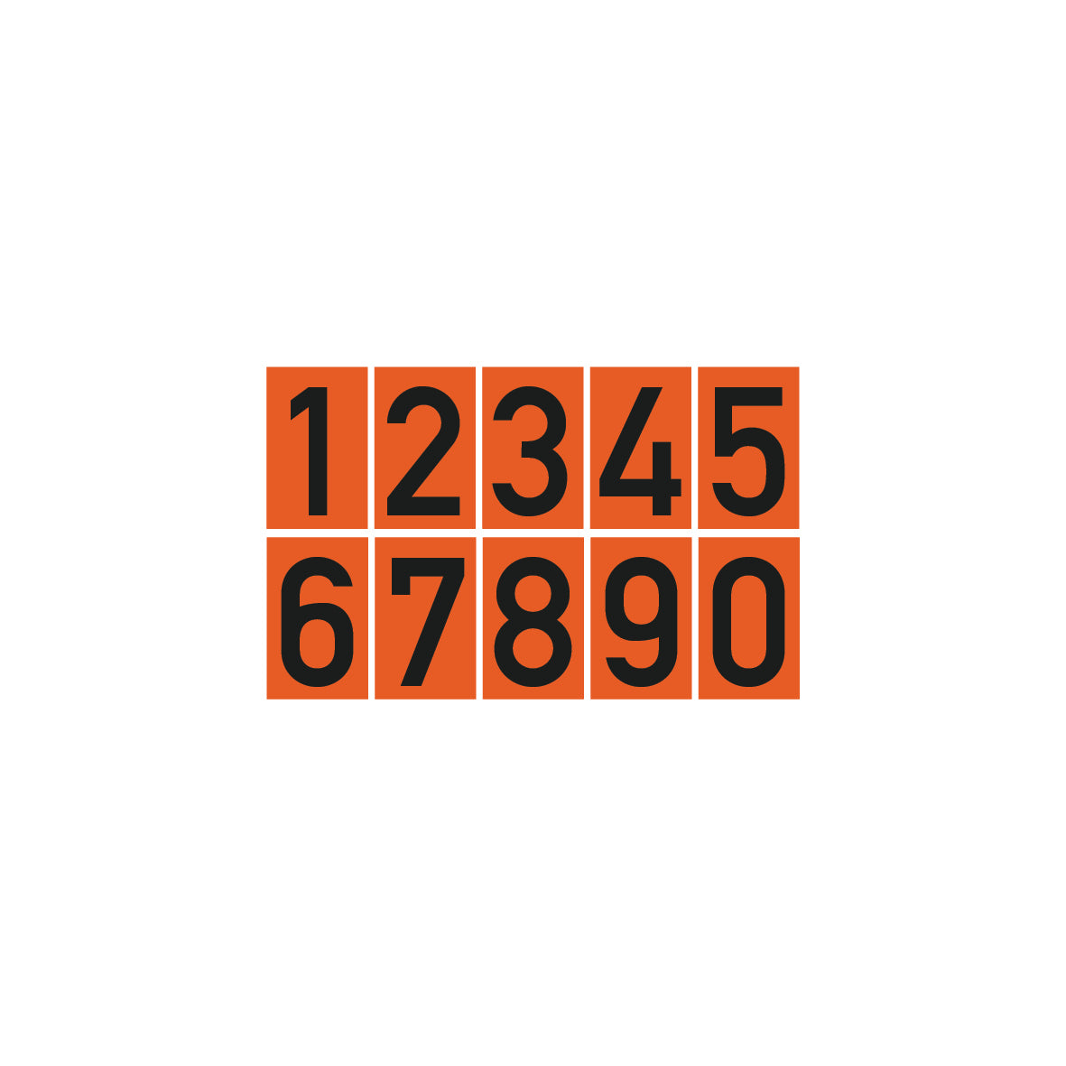 Gefahrgut 5.0131, 5.0131.99, 75/120 mm, Einzelziffern 0-9, FO, selbstklebende Folie