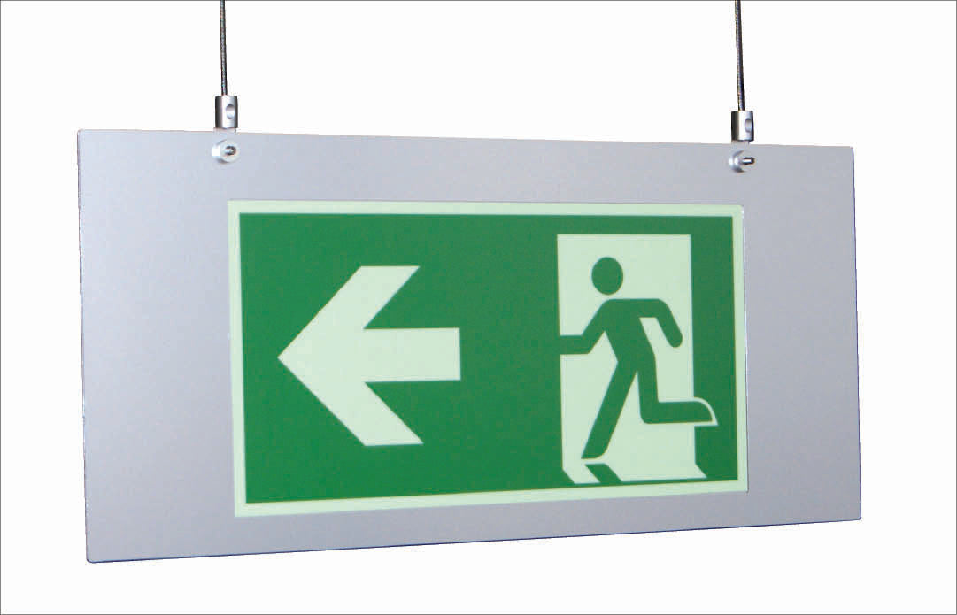 Hängeschilder Alu Nox, 500/250 mm, 1,5 mm, Eloxalfarbig natur,einseitige Ausführung, für 400 x 200 mm Folien