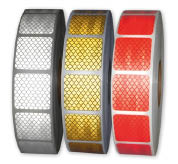 Konturenmarkierung, Reflektierend R3, 3M 997, 51 mm/50m, segmentiert, rot