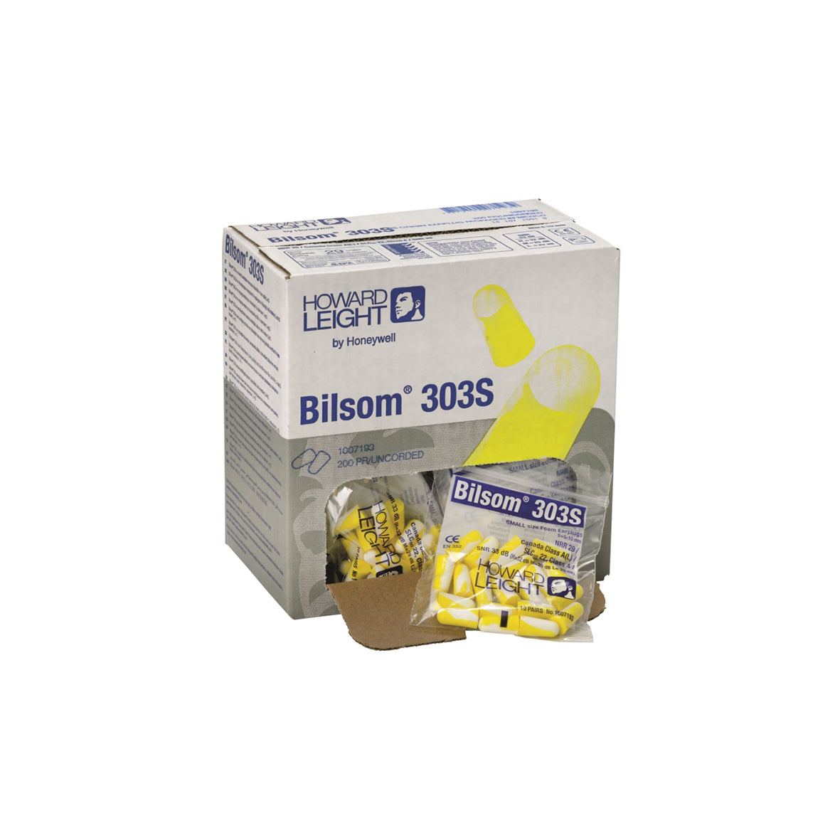 Gehörschutzstöpsel, Bilsom 303S, Taschenpackung mit 10 Paar