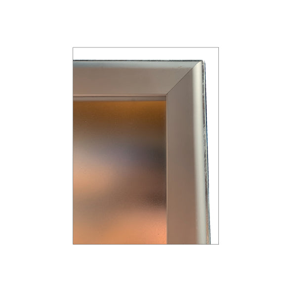 Plakatständer Heavy mit Klapprahmen, 30/30 mm, doppelseitig, Format: 965 x 1340 mm, für Weltformat F4 895 x 1280 mm, mit Schutzfolie, 170 kg