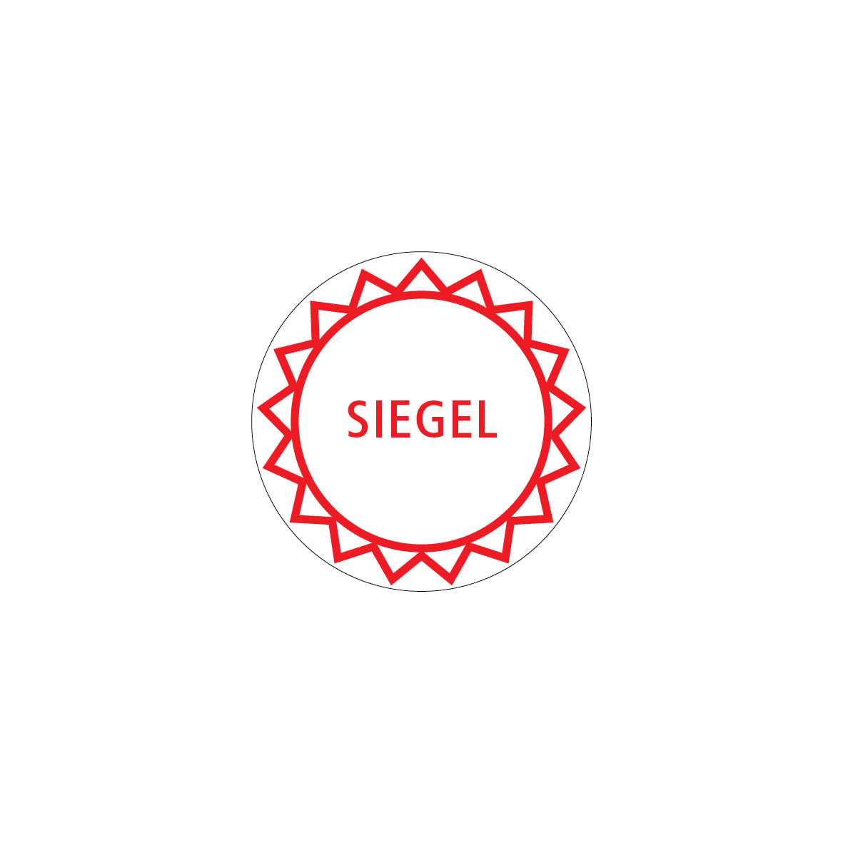 Sicherheitssiegel 4.0113, FO-F, weiss/rot, "SIEGEL"