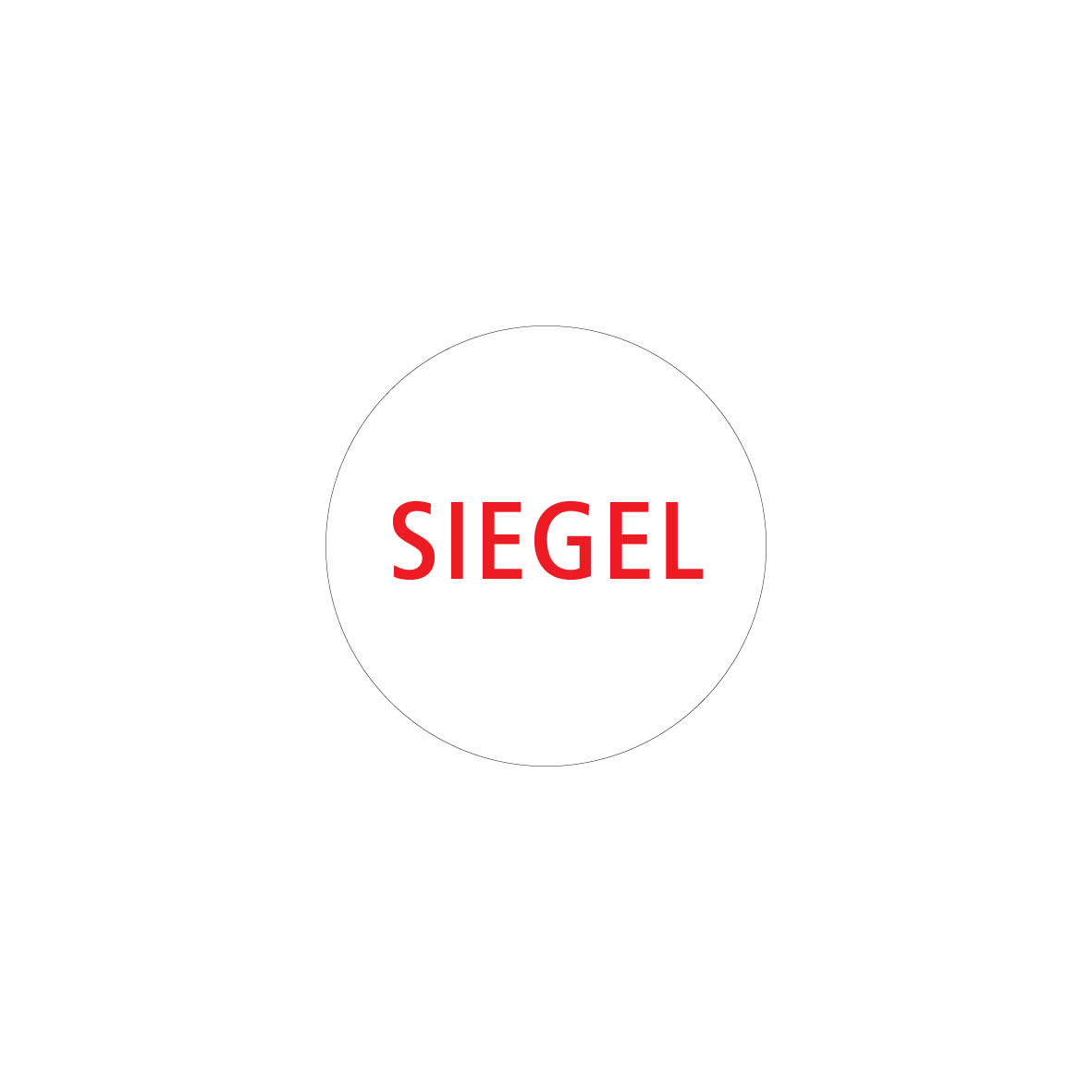 Sicherheitssiegel 4.0118, FO-F, weiss/rot, "SIEGEL"