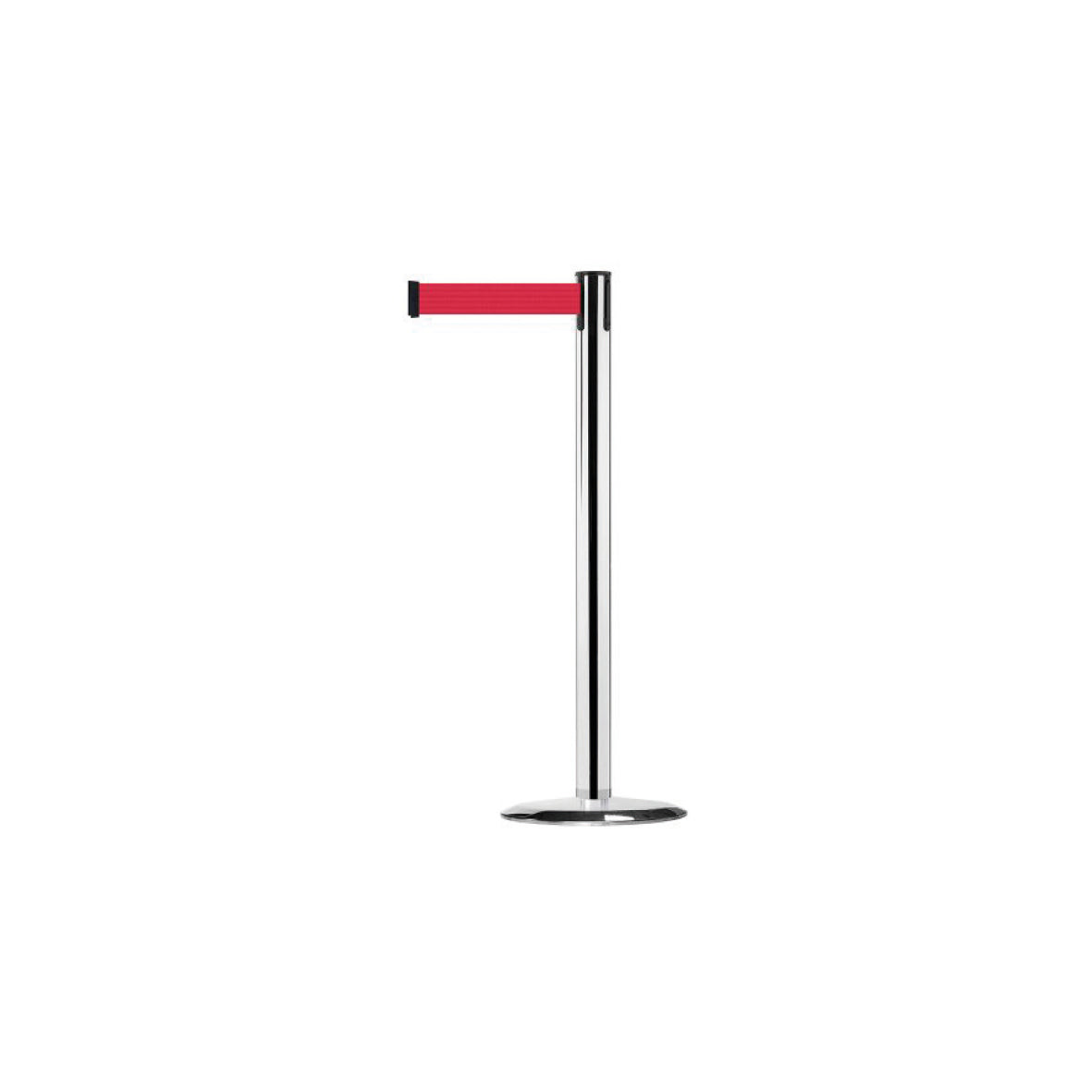 Tensabarrier Advance, verchromt, 2.3 m, 11 kg, Gurt rot