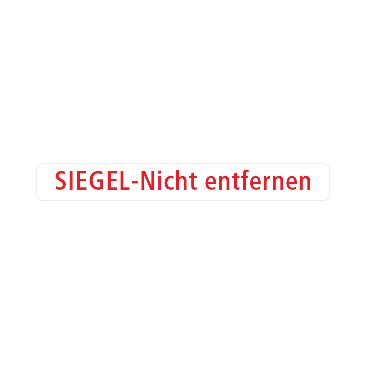 Kontrollsiegel 4.0128, FO-F, VE = 100 Stk., 50 x 7 mm, weiss/rot, SIEGEL-Nicht entfernen