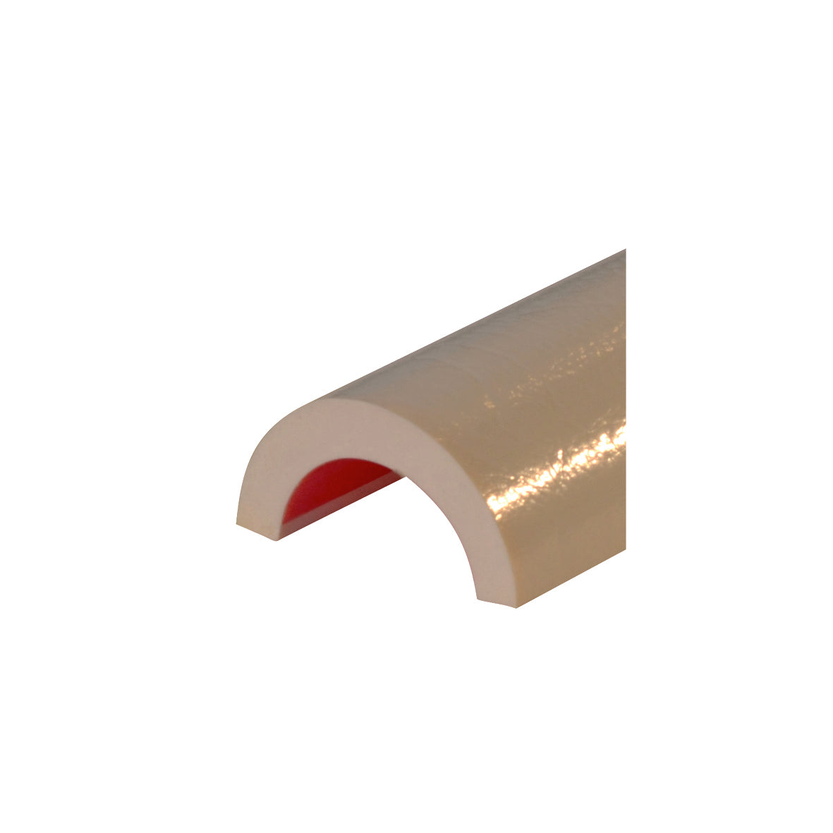 Warn- und Schutzprofil R50, Rohrschutz, 1 m, weiss