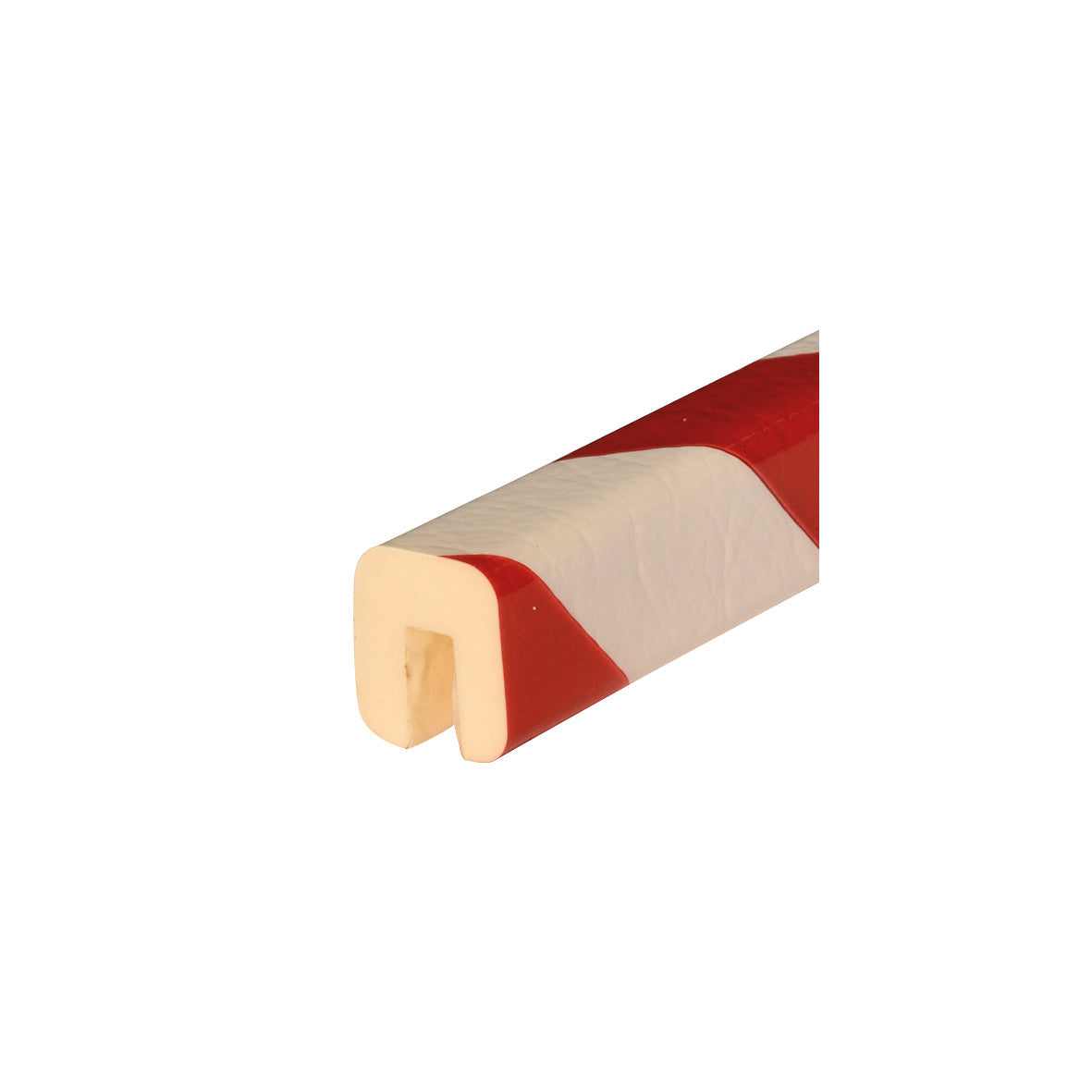 Warn- und Schutzprofil G, Kantenschutz, 50 m, rot-weiss