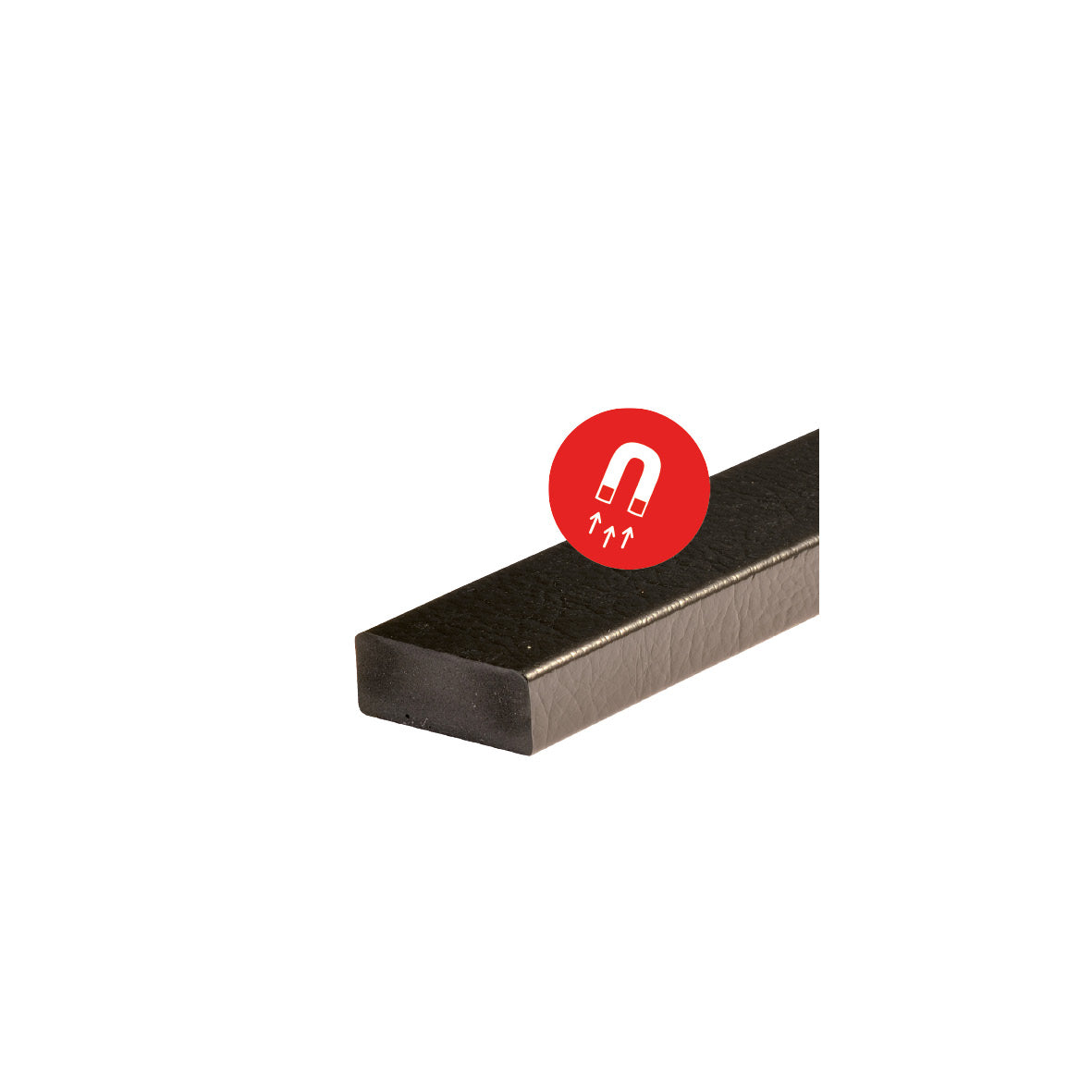 Warn- und Schutzprofil D Magnet, Flächenschutz, 1 m, schwarz