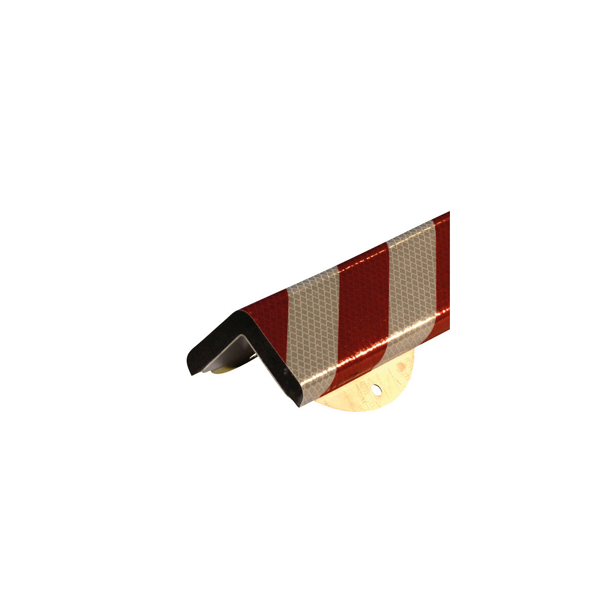 Warn- und Schutzprofil H-Plus Wand, Eckschutz, 1 m, Reflex rot-weiss
