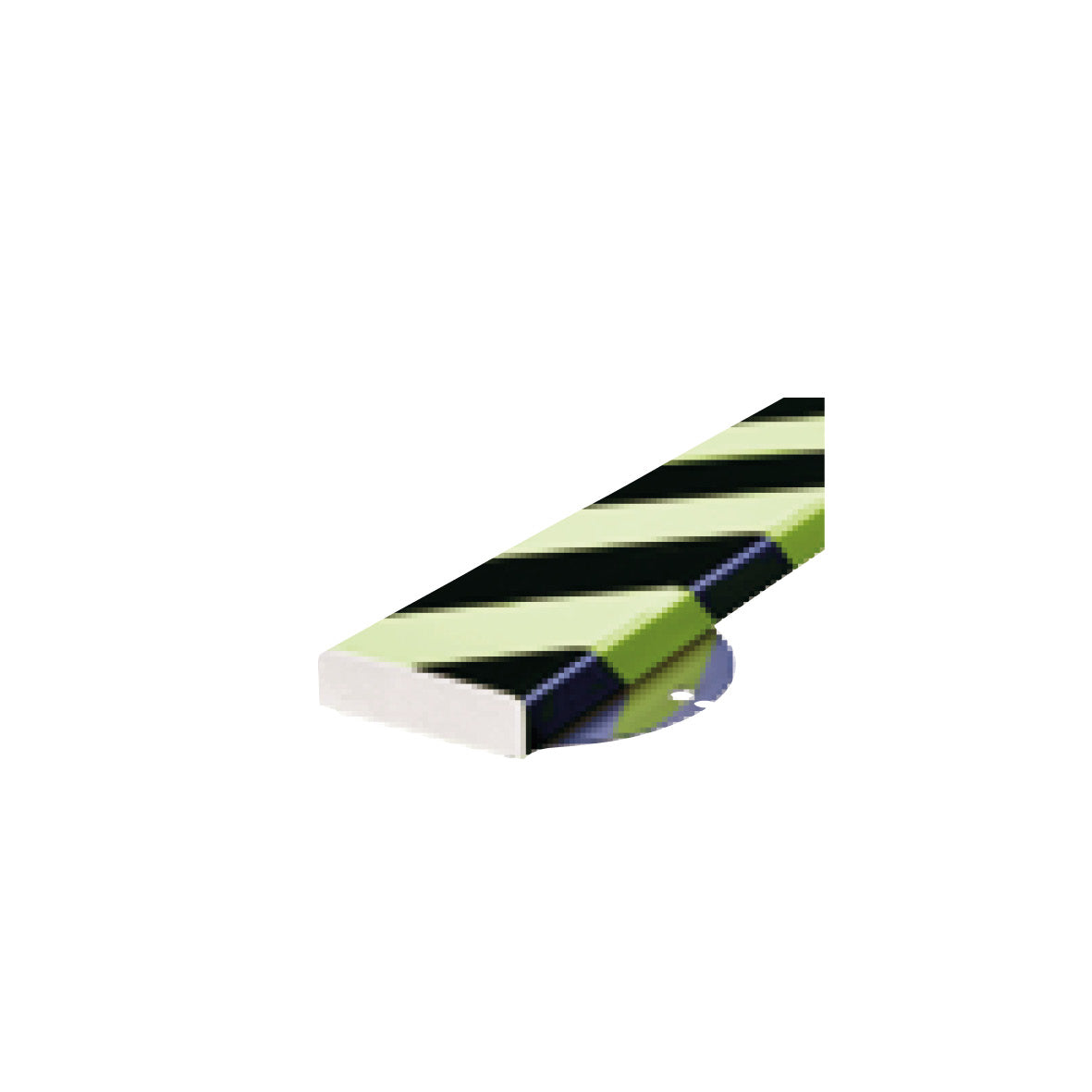 Warn- und Schutzprofil S-Plus Wand, Flächenschutz, 1 m, fluoreszierend-schwarz