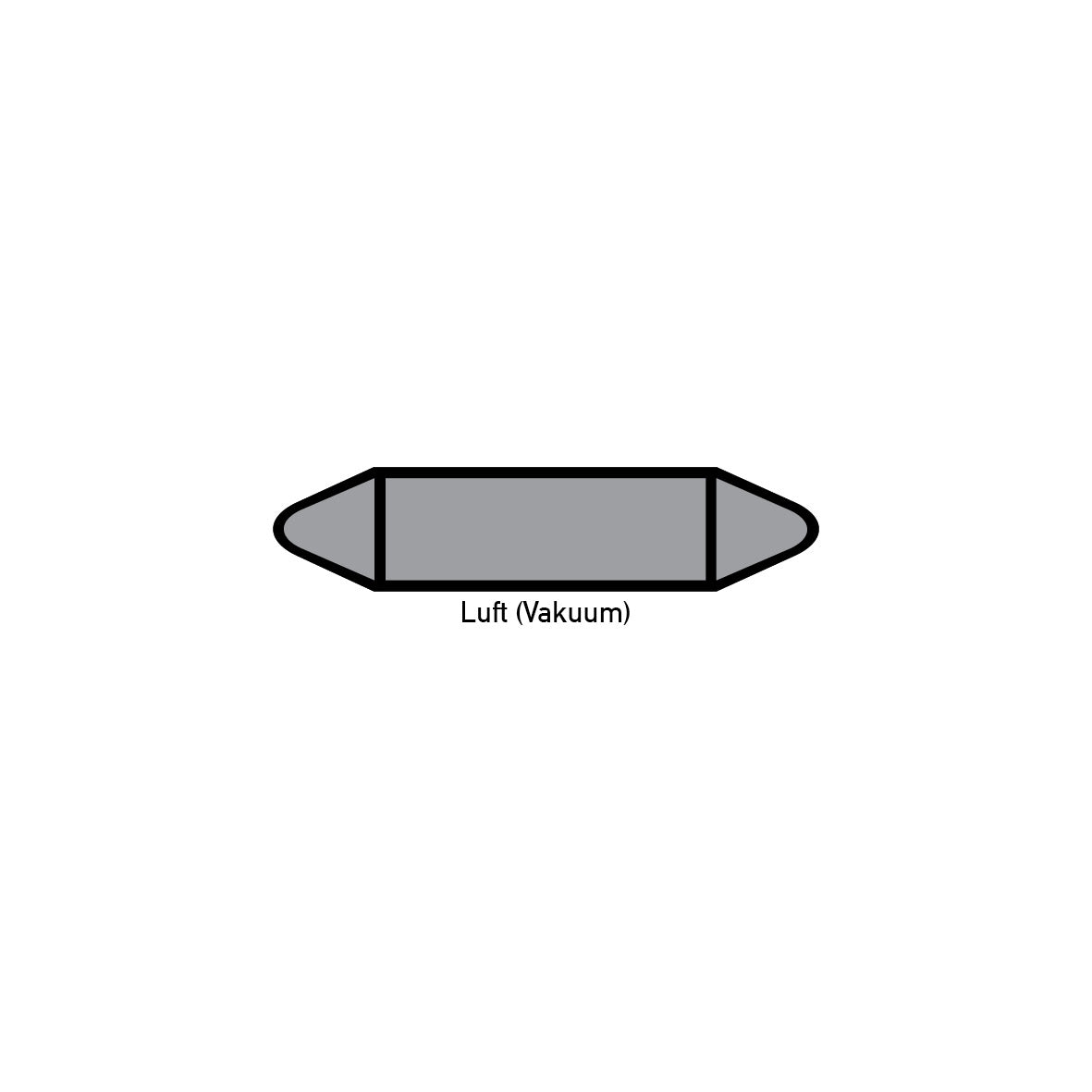 Rohrleitungsmarkierung DIN Einzeln ohne Text, DIN 2403, 5.0151, 17 x 75 mm, 80 Stk./Bogen, grau, mit sep. Laminat