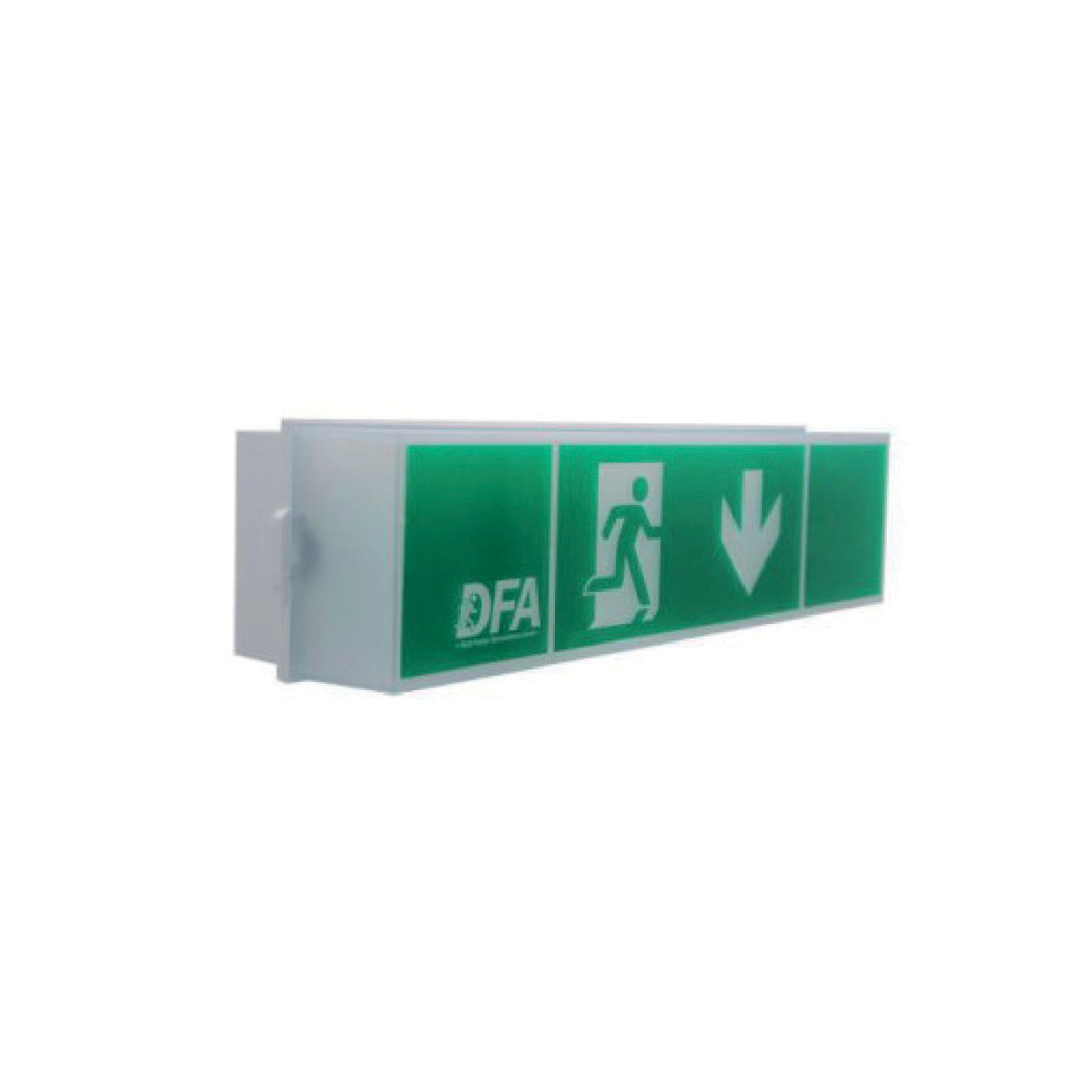 Notleuchte K2, K2W, Polycarbonat, Wandmontage, LED, IP54, 18 m Erkennweite
