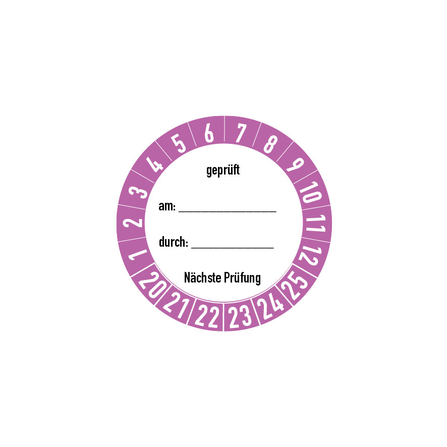 Prüfplakette, 4.P-062, Prüftermin