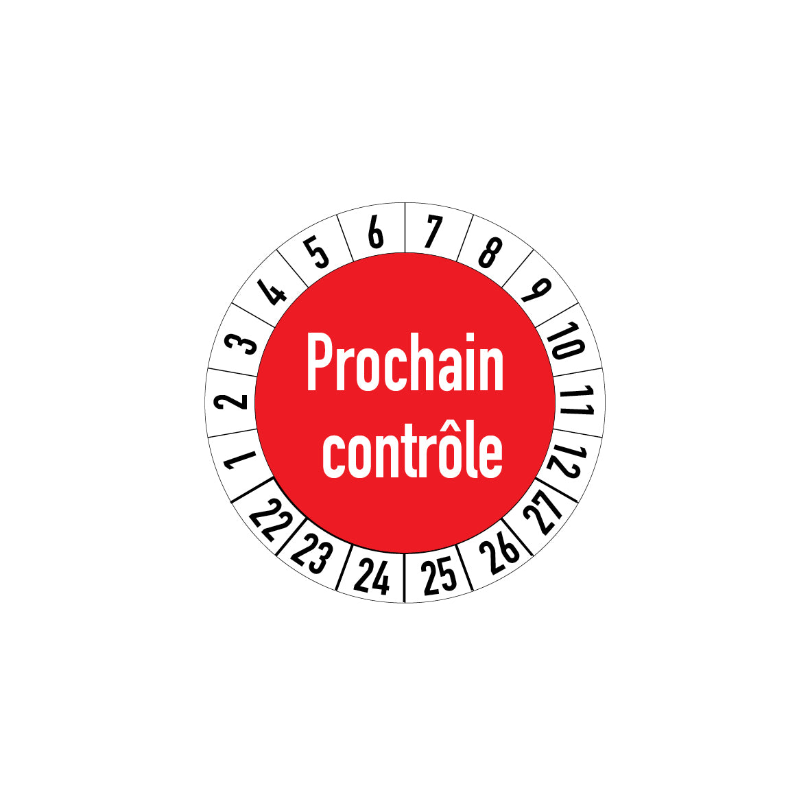Prüfplakette, 4.P-063, Prüftermin frz