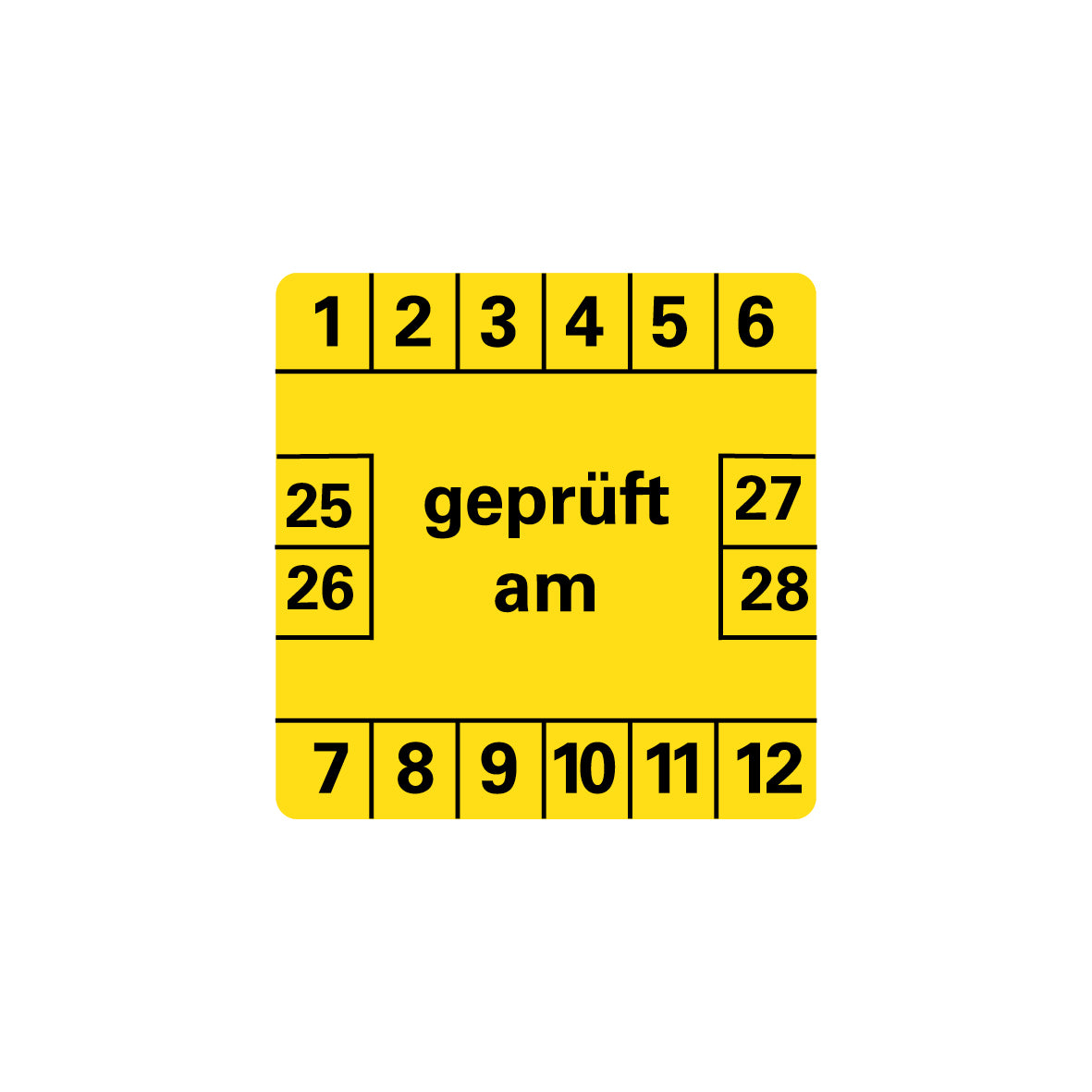 Prüfplakette, 4.P-112, Prüftermin