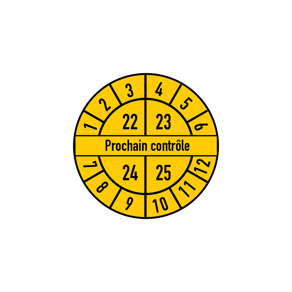 Prüfplakette, 4.P-055.1, Prüftermin frz