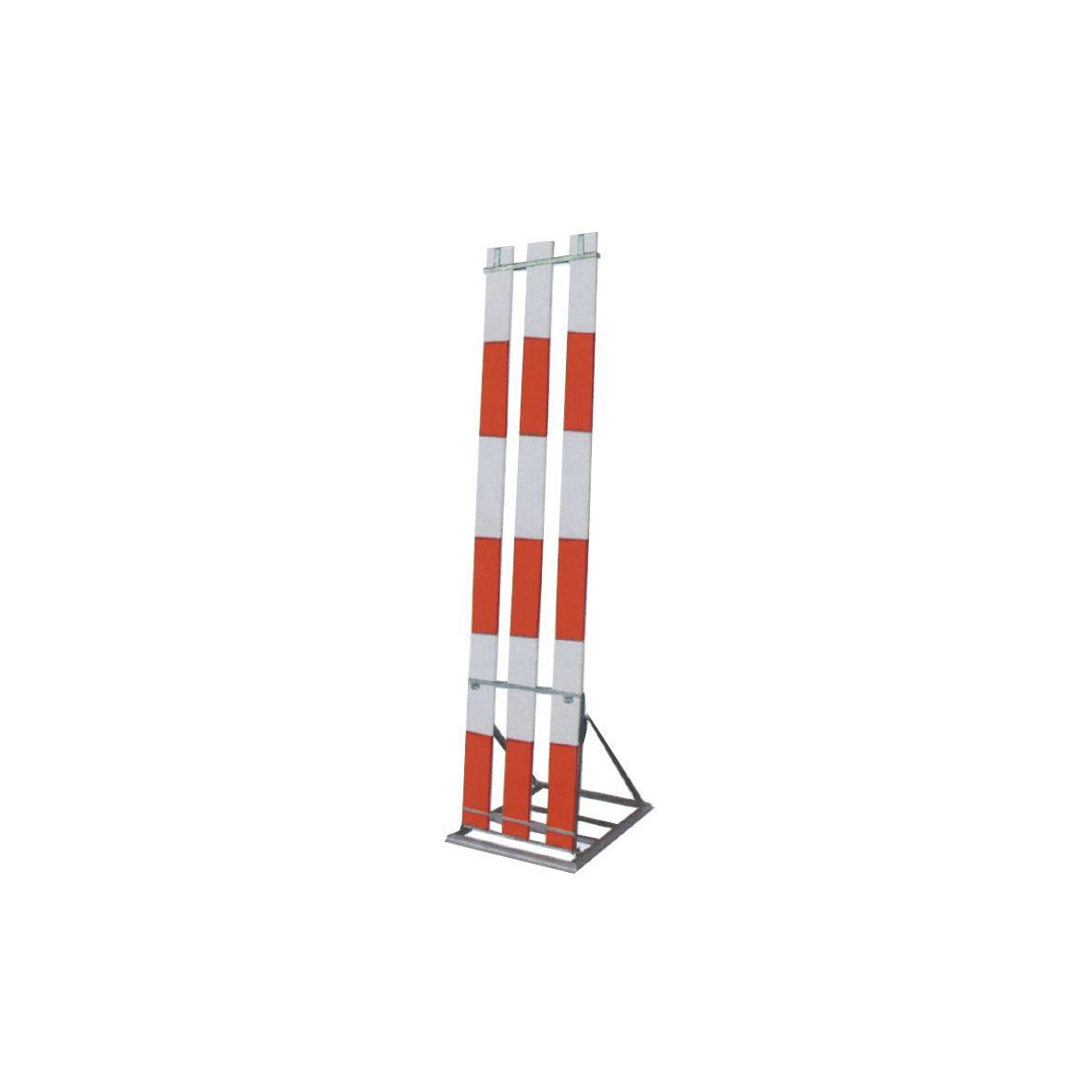 Lattenständer, für Latten, zusammenklappbar, mit Fussrost zum Beschweren, mit oberer Halterung, vezinkt 24 kg