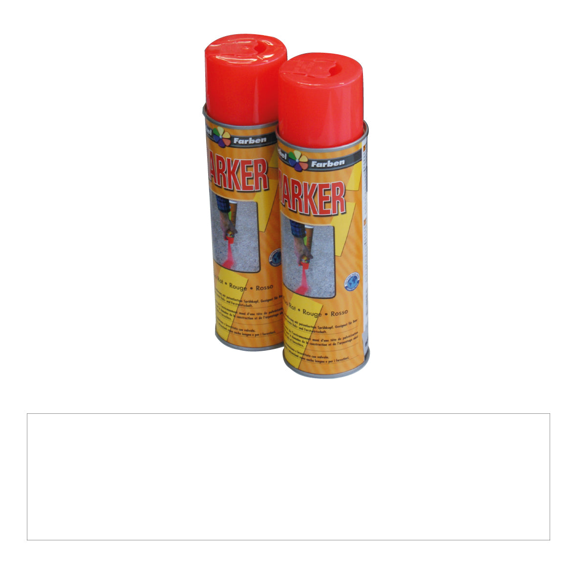 Markierspray PRO, weiss, für Baustellen, 500 ml, VE = 6 Dosen, inkl. VOC